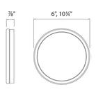 dweLED - Geos 10.3" LED Flush Mount - Lights Canada