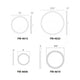 dweLED - Geos 22.1" LED Flush Mount - Lights Canada
