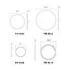 dweLED - Geos 15" LED Flush Mount - Lights Canada