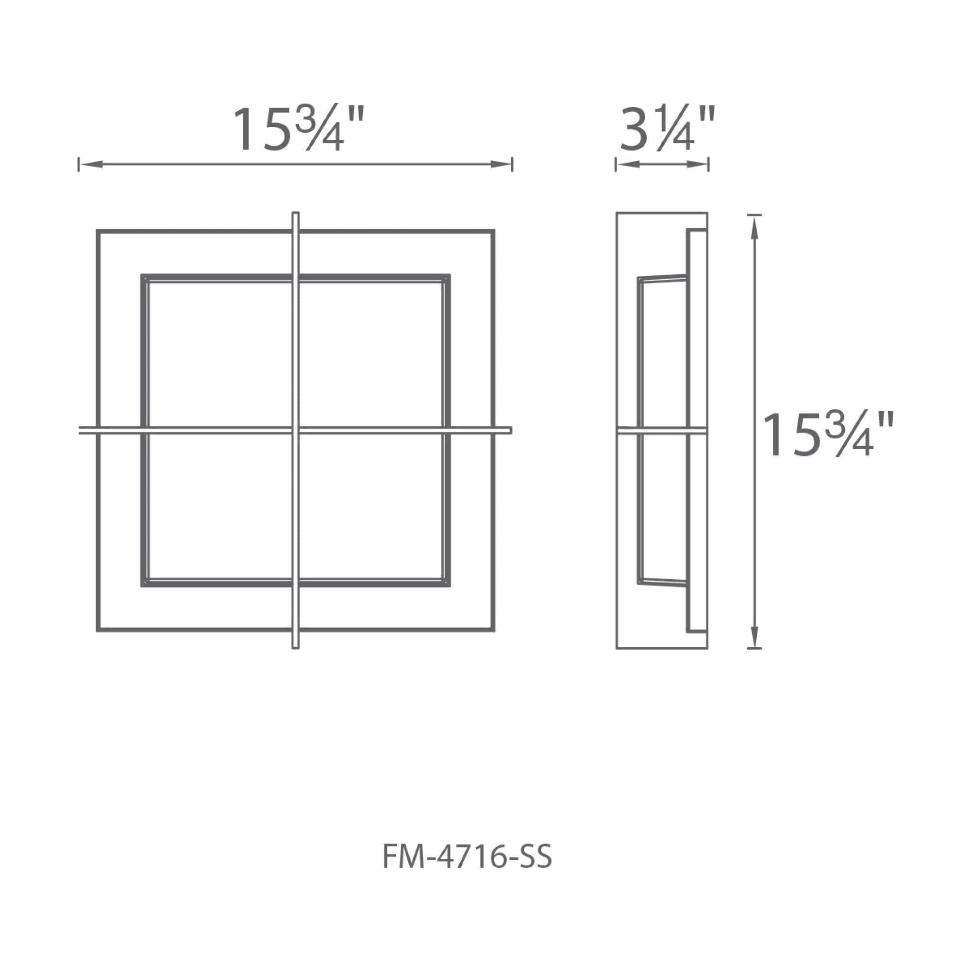 Modern Forms - Razor 16" LED Flush Mount - Lights Canada