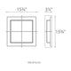 Modern Forms - Razor 16" LED Flush Mount - Lights Canada