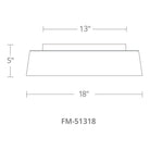 Modern Forms - Gilt 18" LED Flush Mount - Lights Canada