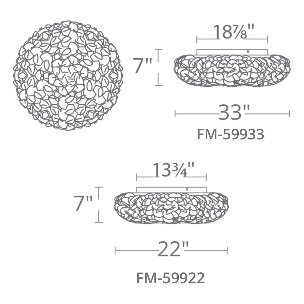 Modern Forms - Fluffy 33" LED Flush Mount - Lights Canada