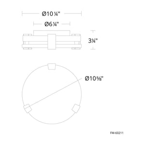 Modern Forms - Catalonia 11" LED Flush Mount - Lights Canada