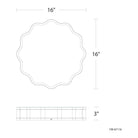 dweLED - Vaughan 16" LED Flush Mount - Lights Canada