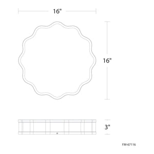 dweLED - Vaughan 16" LED Flush Mount - Lights Canada