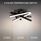 dweLED - Parallax 15" LED Flush Mount - Lights Canada
