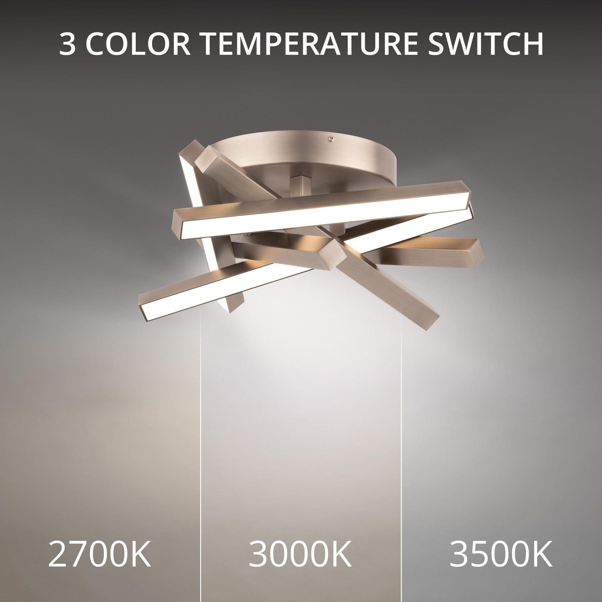 dweLED - Parallax 15" LED Flush Mount - Lights Canada