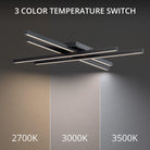 dweLED - Parallax 32" LED Flush Mount - Lights Canada