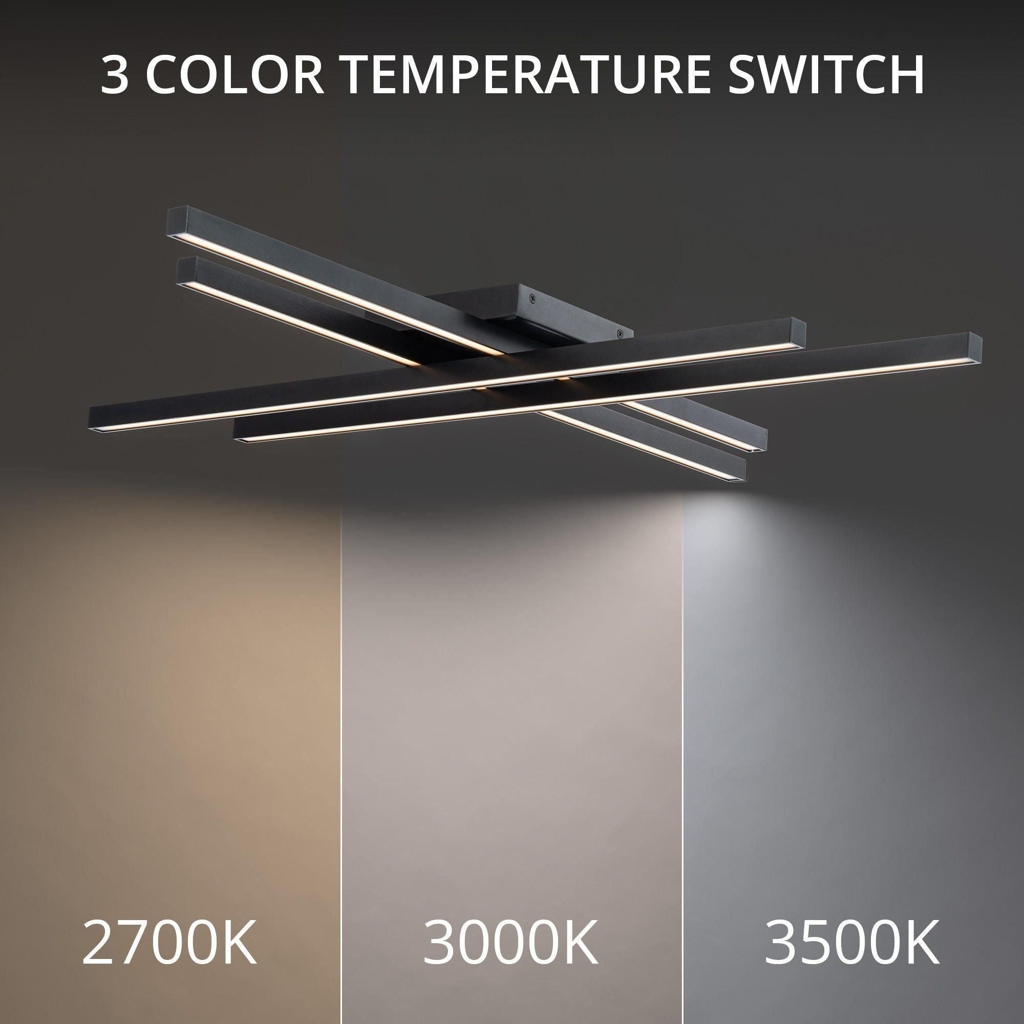 dweLED - Parallax 42" LED Flush Mount - Lights Canada