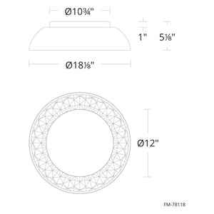 Modern Forms - Prisma 18" LED Flush Mount - Lights Canada