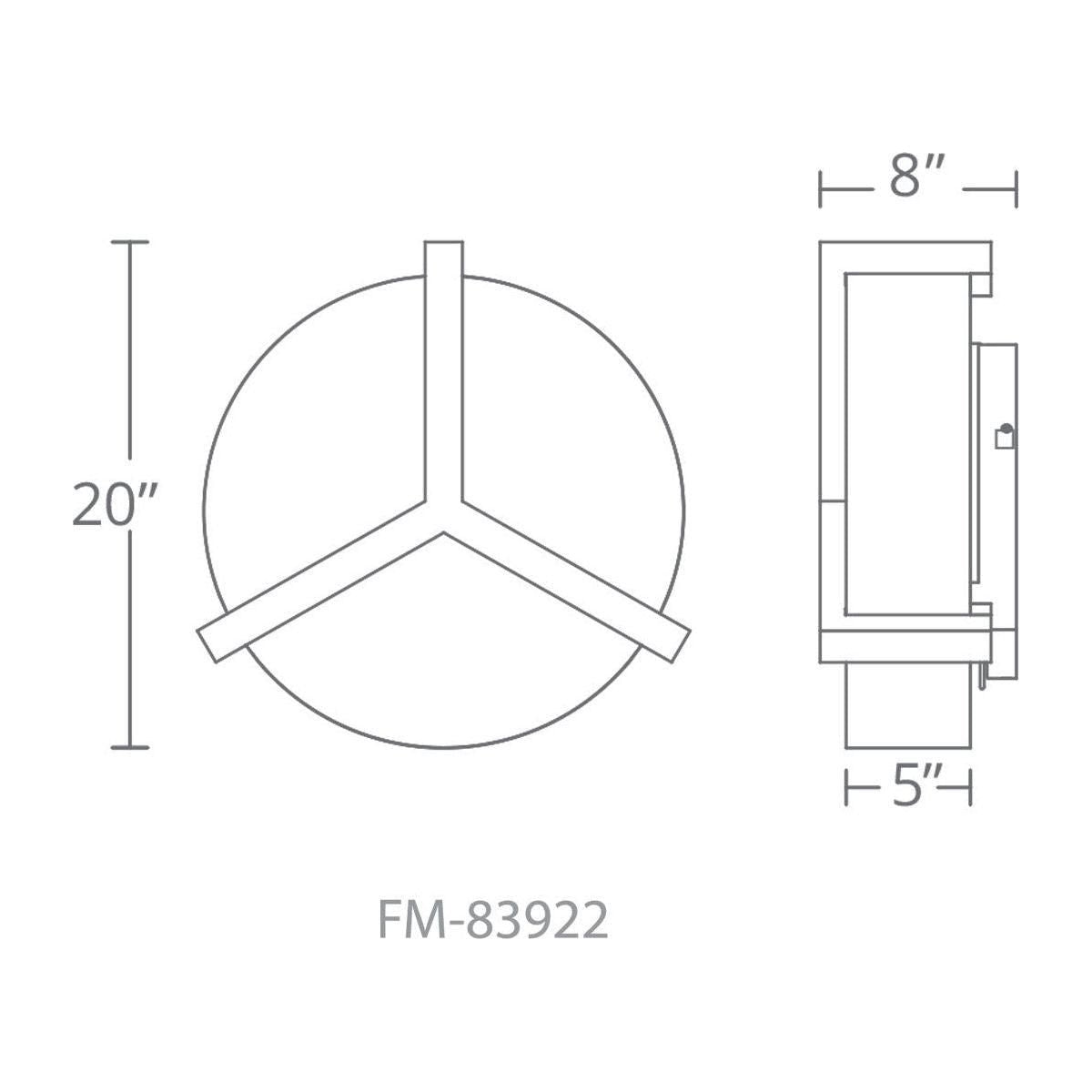 Modern Forms - Segment 22" LED Flush Mount - Lights Canada