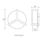 Modern Forms - Segment 22" LED Flush Mount - Lights Canada