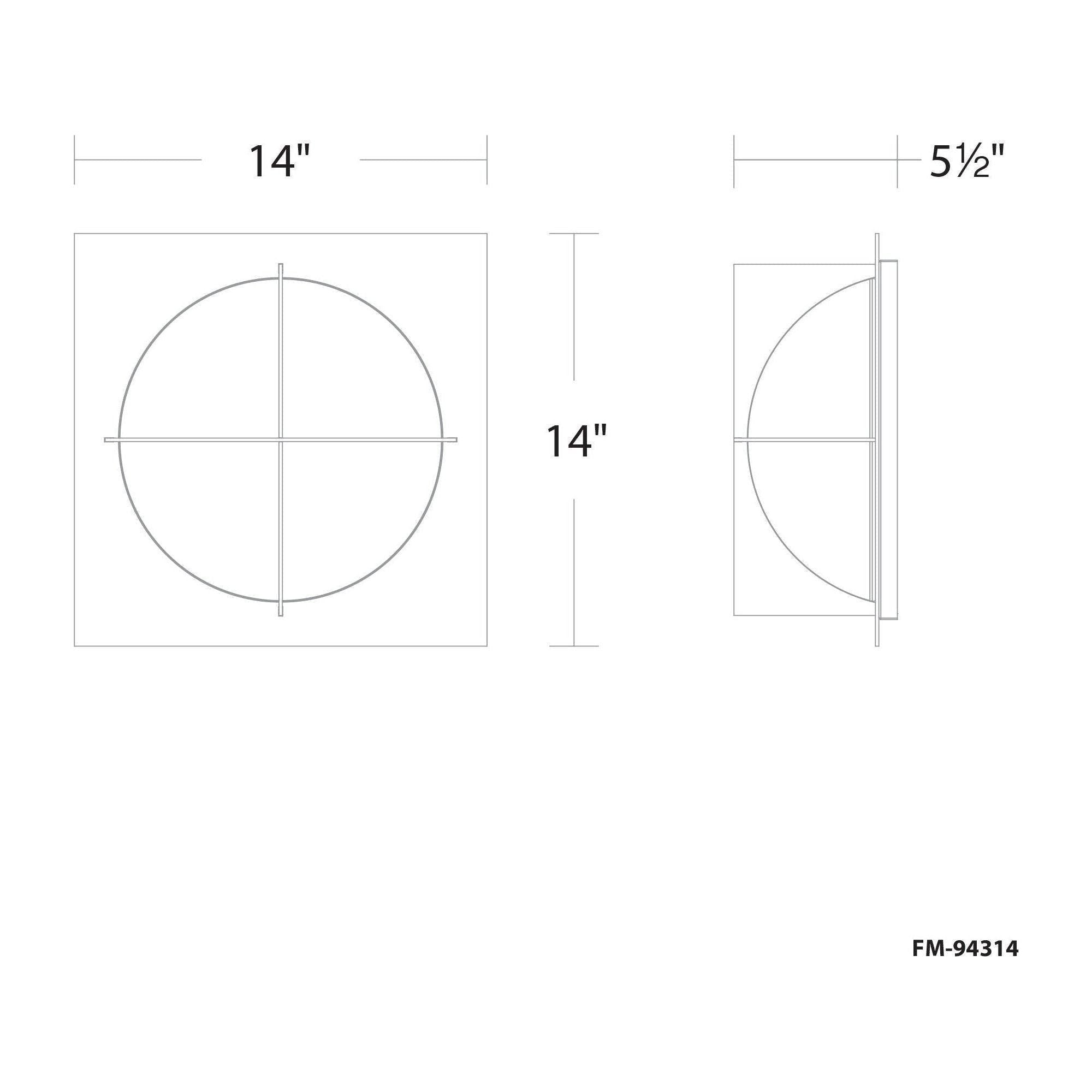 Modern Forms - Echelon 14" LED Flush Mount - Lights Canada