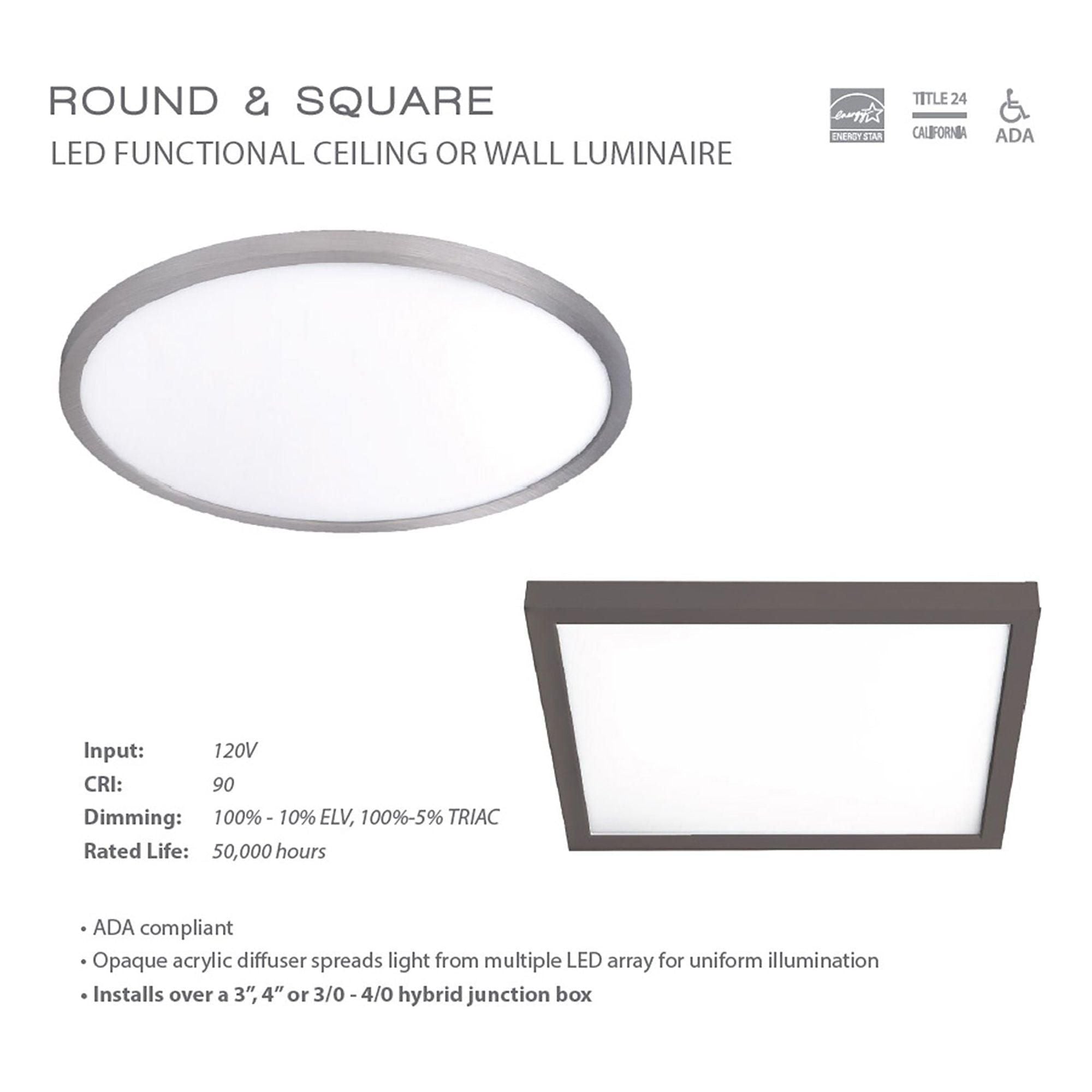 WAC Lighting - Round 11" LED Energy Star Flush Mount - Lights Canada