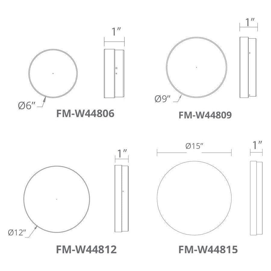 Modern Forms - Pi 12" LED Round Flush Mount - Lights Canada