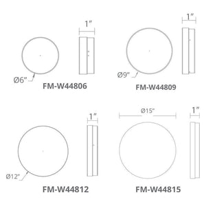 Modern Forms - Pi 9" LED Round Flush Mount - Lights Canada