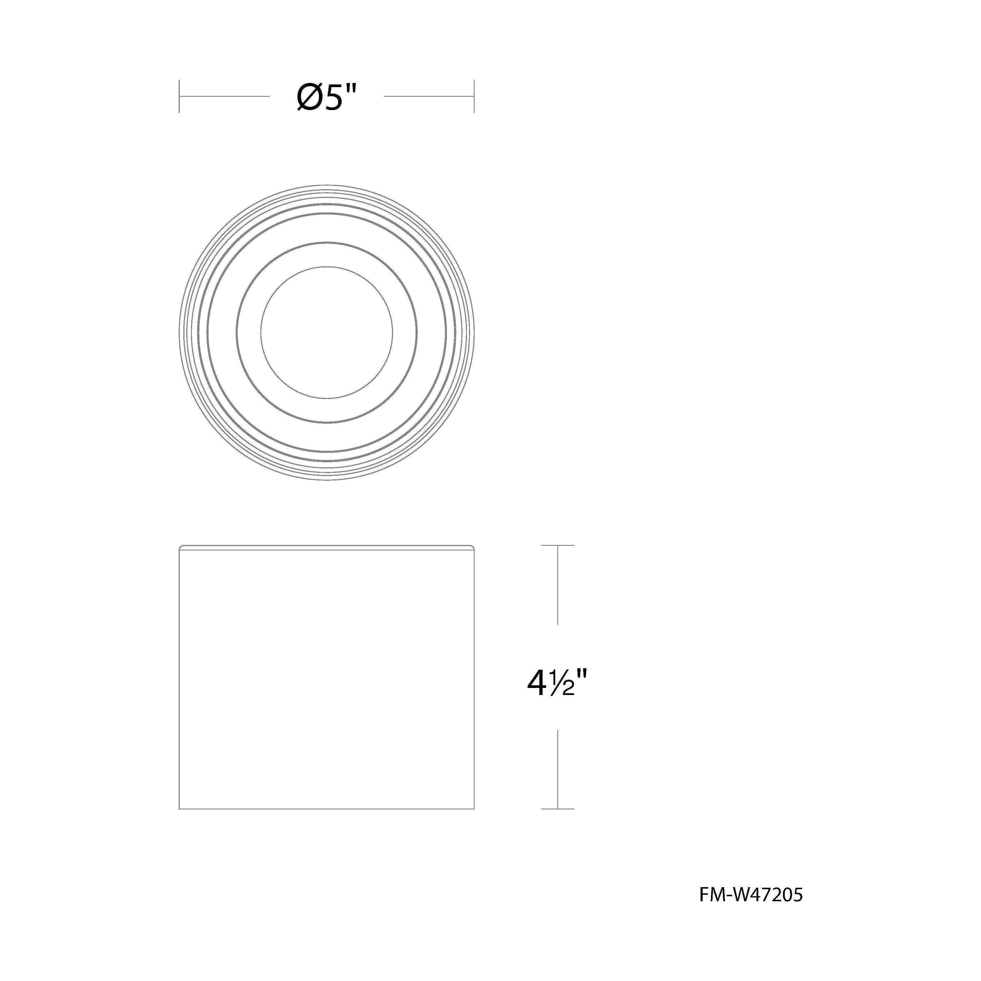 dweLED - Downtown 5" LED Flush Mount - Lights Canada