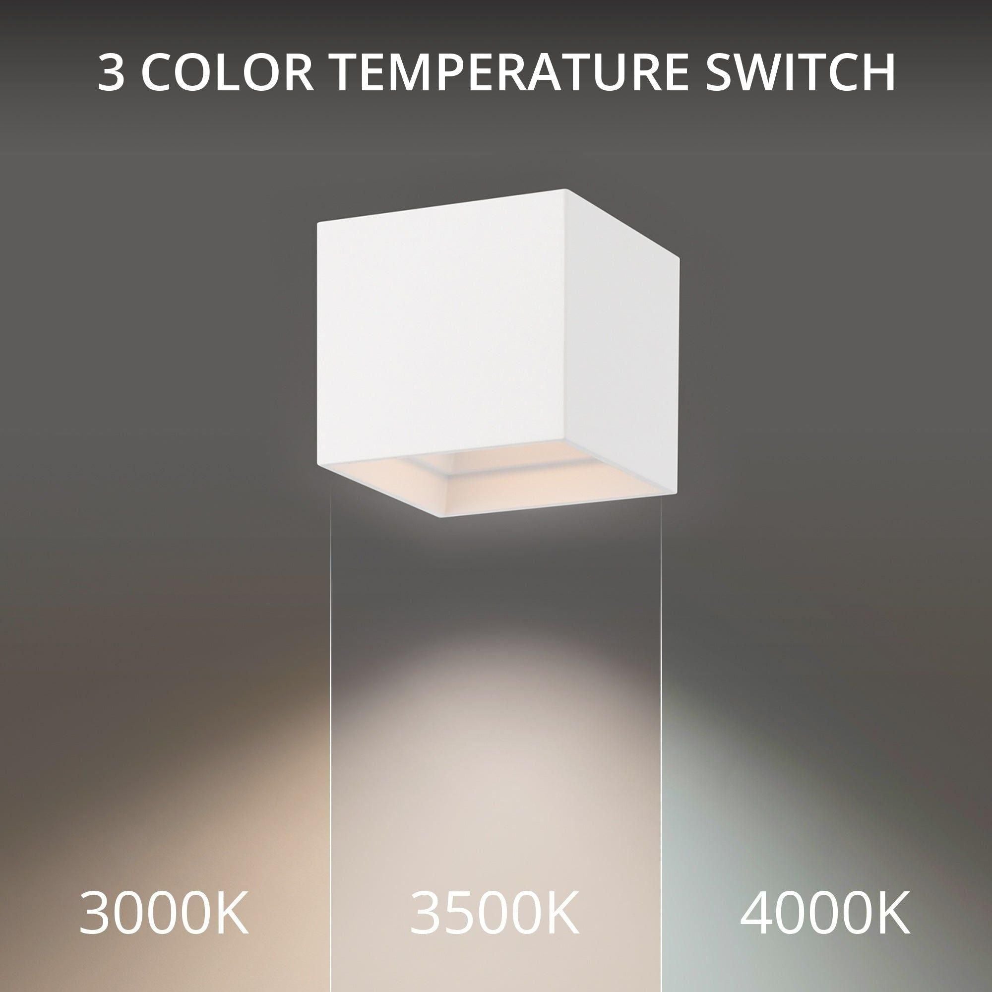 Modern Forms - Kube 5" LED Outdoor Flush Mount 3-CCT - Lights Canada