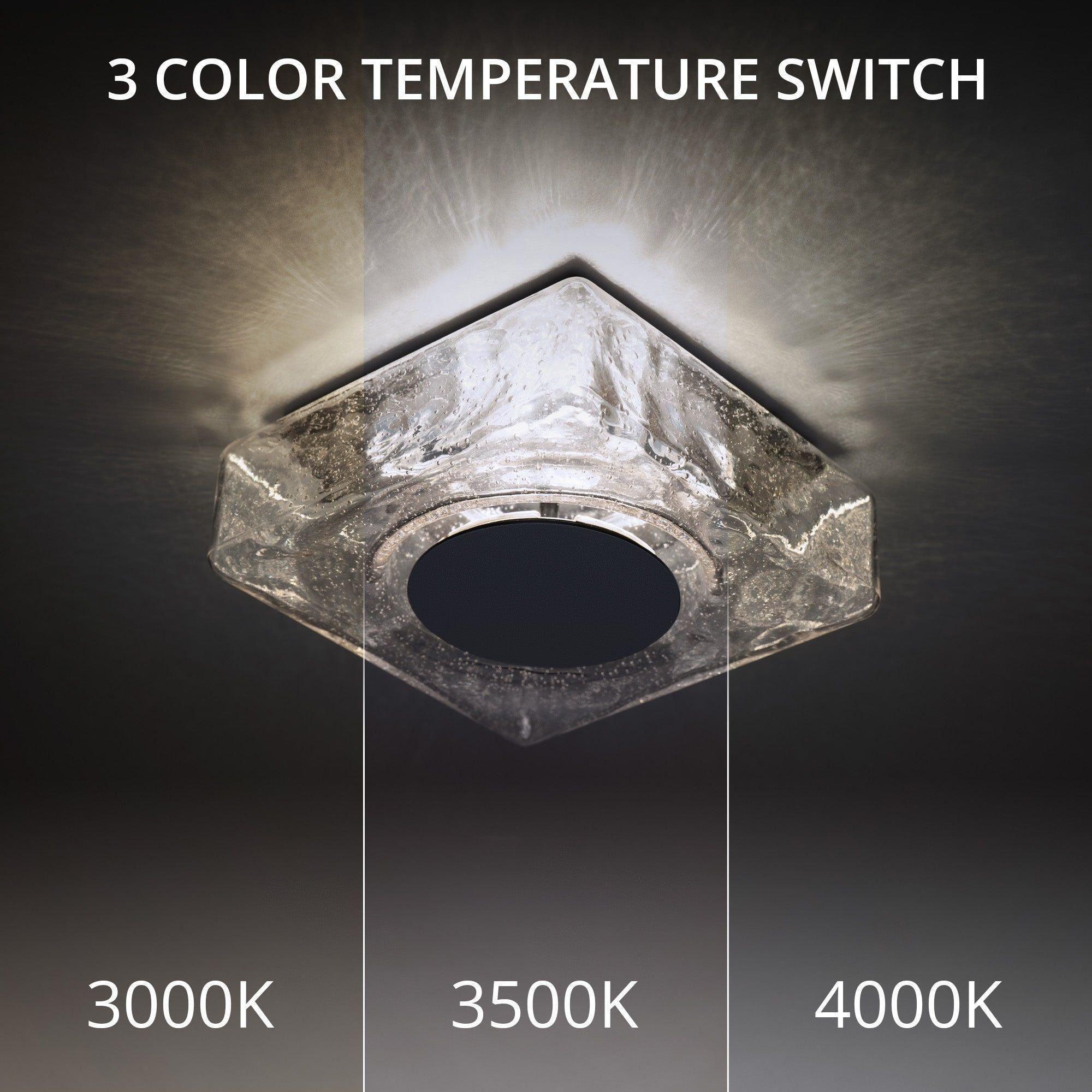 dweLED - Cuboid 10" LED Flush Mount - Lights Canada