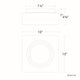 dweLED - Cuboid 10" LED Flush Mount - Lights Canada