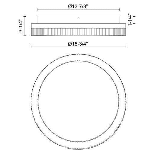 Kuzco - Calix 16" Flush Mount - Lights Canada