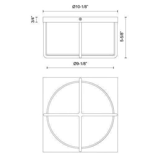 Kuzco - Regalo 10" Flush Mount - Lights Canada