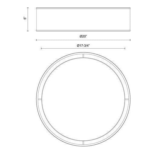 Alora Mood - Lyla 20" Flush Mount - Lights Canada