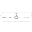 Modern Forms - Lucid Indoor/Outdoor 5-Blade 62" Smart Ceiling Fan with LED Light Kit and Remote Control - Lights Canada