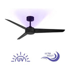 Modern Forms - Ultra Indoor/Outdoor 3-Blade 54" Smart Ceiling Fan with Blue UV-LED Light Kit and Remote Control - Lights Canada