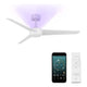 Modern Forms - Ultra Indoor/Outdoor 3-Blade 54" Smart Ceiling Fan with Blue UV-LED Light Kit and Remote Control - Lights Canada