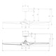 Modern Forms - Ultra Indoor/Outdoor 3-Blade 54" Smart Ceiling Fan with Blue UV-LED Light Kit and Remote Control - Lights Canada