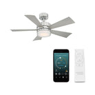 Modern Forms - Wynd Indoor/Outdoor 5-Blade 42" Smart Ceiling Fan with LED Light Kit and Remote Control - Lights Canada