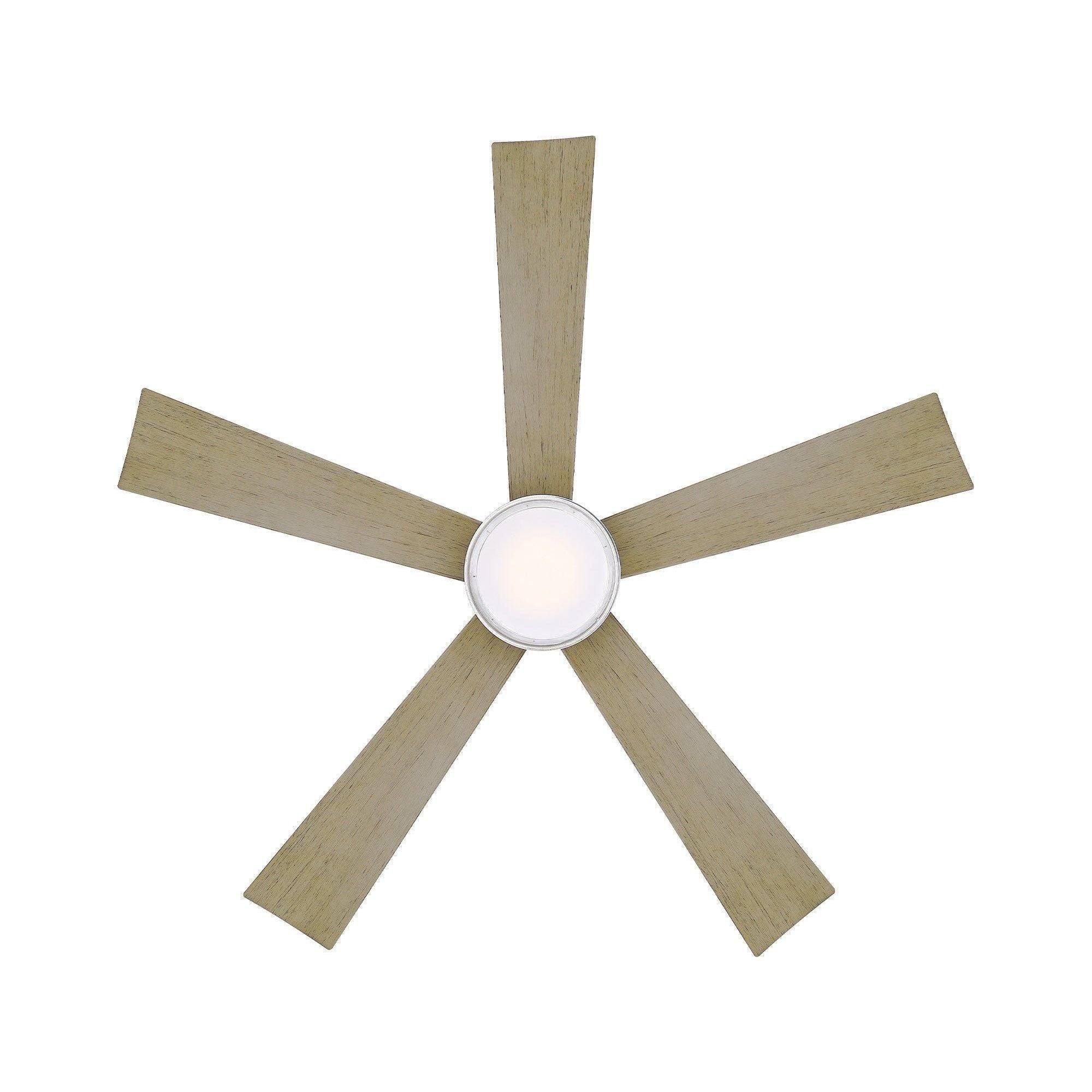 Modern Forms - Wynd Indoor/Outdoor 5-Blade 52" Smart Ceiling Fan with LED Light Kit and Remote Control - Lights Canada