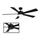 Modern Forms - Wynd Indoor/Outdoor 5-Blade 52" Smart Ceiling Fan with LED Light Kit and Remote Control - Lights Canada