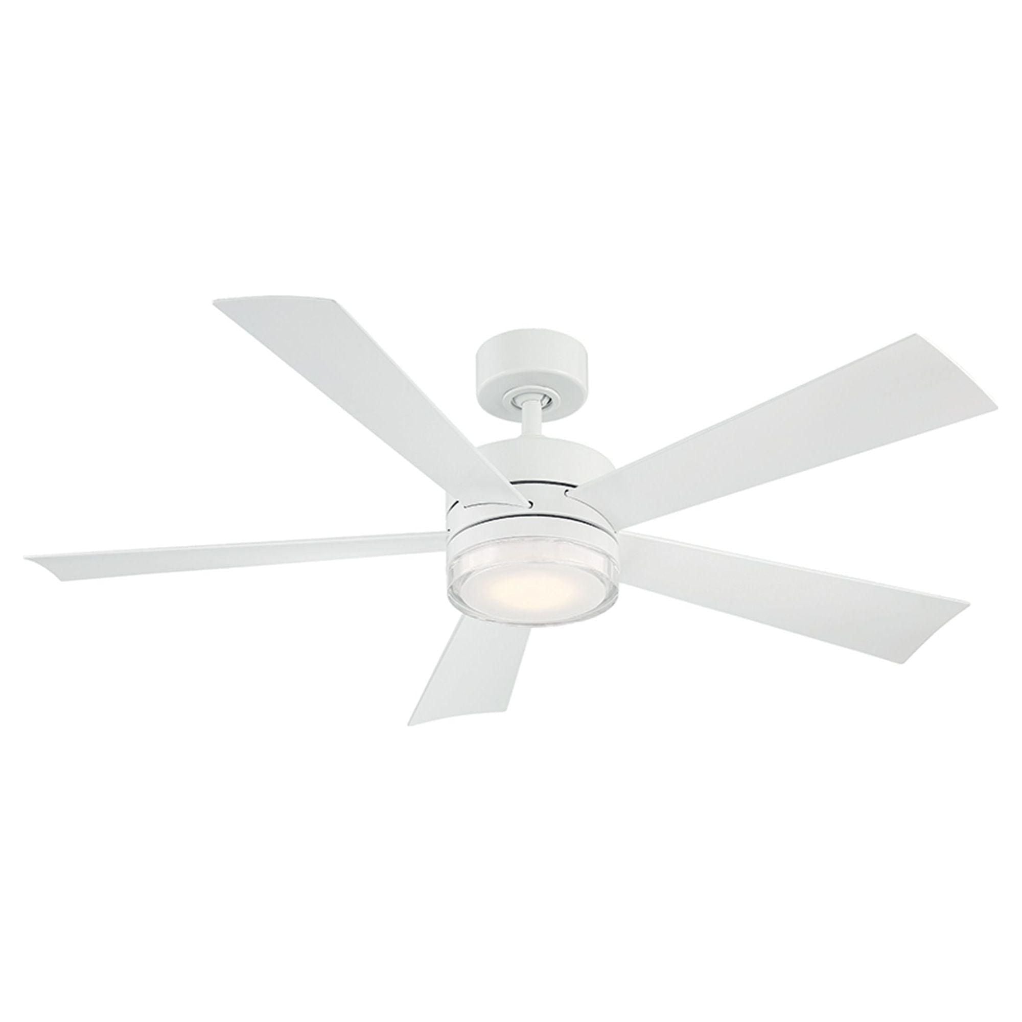 Modern Forms - Wynd Indoor/Outdoor 5-Blade 52" Smart Ceiling Fan with LED Light Kit and Remote Control - Lights Canada