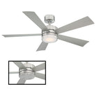 Modern Forms - Wynd Indoor/Outdoor 5-Blade 52" Smart Ceiling Fan with LED Light Kit and Remote Control - Lights Canada