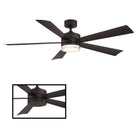 Modern Forms - Wynd Indoor/Outdoor 5-Blade 60" Smart Ceiling Fan with LED Light Kit and Remote Control - Lights Canada