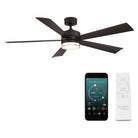 Modern Forms - Wynd Indoor/Outdoor 5-Blade 60" Smart Ceiling Fan with LED Light Kit and Remote Control - Lights Canada