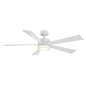 Modern Forms - Wynd Indoor/Outdoor 5-Blade 60" Smart Ceiling Fan with LED Light Kit and Remote Control - Lights Canada