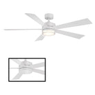 Modern Forms - Wynd Indoor/Outdoor 5-Blade 60" Smart Ceiling Fan with LED Light Kit and Remote Control - Lights Canada