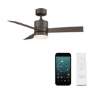 Modern Forms - Axis Indoor/Outdoor 3-Blade 44" Smart Ceiling Fan with LED Light Kit and Remote Control - Lights Canada