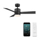Modern Forms - Axis Indoor/Outdoor 3-Blade 44" Smart Ceiling Fan with LED Light Kit and Remote Control - Lights Canada