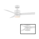 Modern Forms - Axis Indoor/Outdoor 3-Blade 44" Smart Ceiling Fan with LED Light Kit and Remote Control - Lights Canada