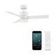Modern Forms - Axis Indoor/Outdoor 3-Blade 44" Smart Ceiling Fan with LED Light Kit and Remote Control - Lights Canada