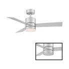Modern Forms - Axis Indoor/Outdoor 3-Blade 44" Smart Ceiling Fan with LED Light Kit and Remote Control - Lights Canada
