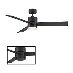 Modern Forms - Axis Indoor/Outdoor 3-Blade 52" Smart Ceiling Fan with LED Light Kit and Remote Control - Lights Canada