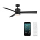 Modern Forms - Axis Indoor/Outdoor 3-Blade 52" Smart Ceiling Fan with LED Light Kit and Remote Control - Lights Canada