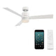 Modern Forms - Axis Indoor/Outdoor 3-Blade 52" Smart Ceiling Fan with LED Light Kit and Remote Control - Lights Canada