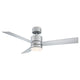 Modern Forms - Axis Indoor/Outdoor 3-Blade 52" Smart Ceiling Fan with LED Light Kit and Remote Control - Lights Canada